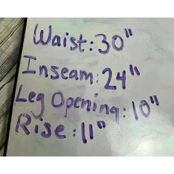 Casa Cabana Linen Pants Women Sz M Cropped Wide Leg Summer Striped Beach Relaxed - Picture 10 of 10